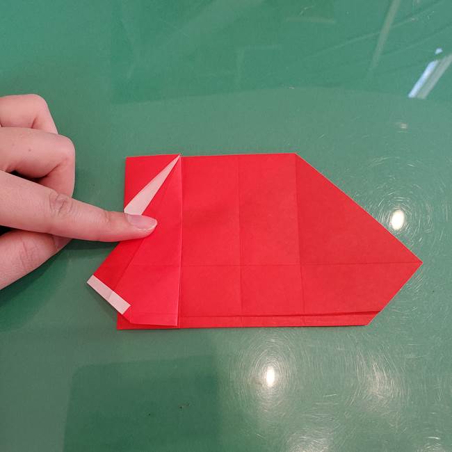 サンタを折り紙一枚でつくる折り図(折り方作り方)②体(9)