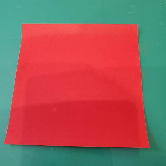 サンタクロース 折り紙2枚で4歳児も簡単な折り方作り方②体(1)