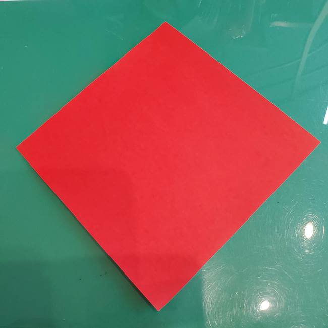 サンタクロースの折り紙 簡単で2歳児からつくれる折り方作り方(2)
