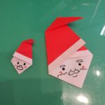 サンタクロースの折り紙は簡単で2歳児からOK！幼児向けの折り方作り方