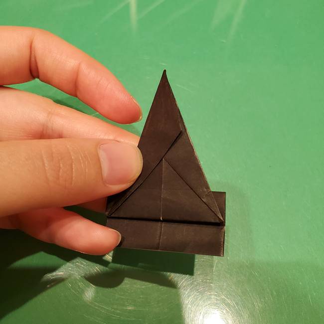 ツムツム かぼちゃミニーの折り紙の折り方作り方②帽子(14)