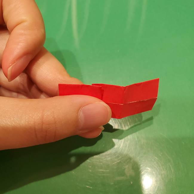 ツムツム かぼちゃミニーの折り紙の折り方作り方③リボン(14)