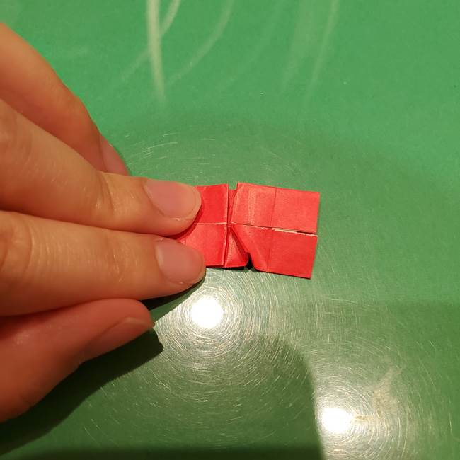 ツムツム かぼちゃミニーの折り紙の折り方作り方③リボン(16)