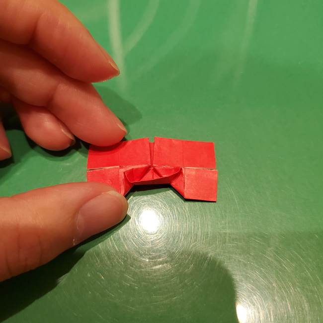 ツムツム かぼちゃミニーの折り紙の折り方作り方③リボン(18)
