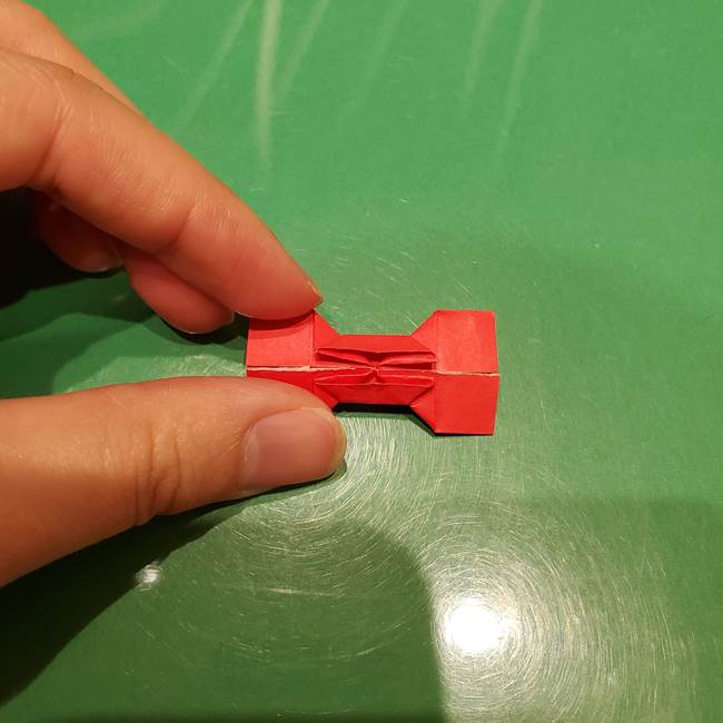 ツムツム かぼちゃミニーの折り紙の折り方作り方③リボン(20)
