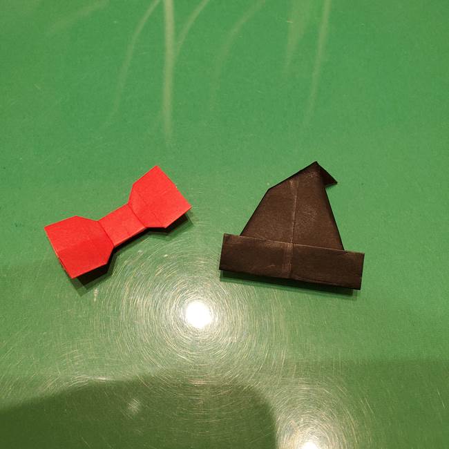ツムツム かぼちゃミニーの折り紙の折り方作り方③リボン(22)