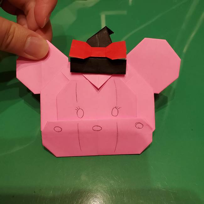 ツムツム かぼちゃミニーの折り紙の折り方作り方④完成(3)
