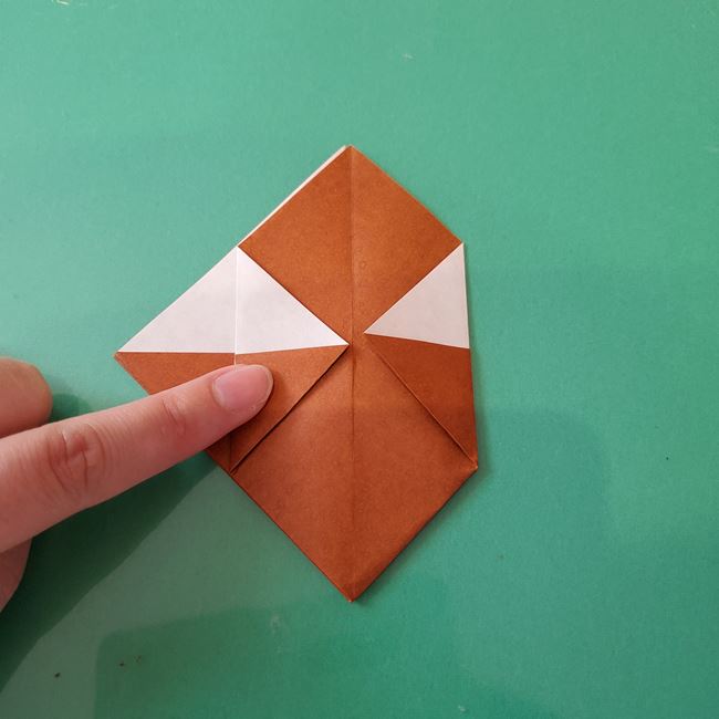 トナカイ 折り紙1枚で簡単につくる折り方作り方(15)