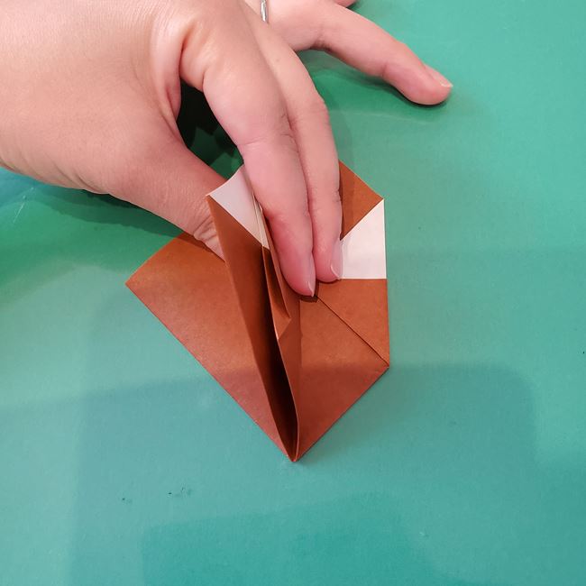 トナカイ 折り紙1枚で簡単につくる折り方作り方(17)