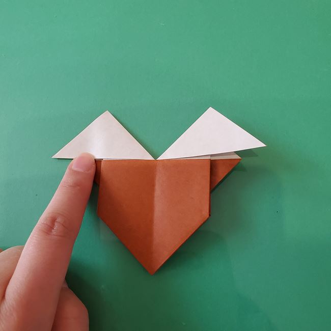 トナカイ 折り紙1枚で簡単につくる折り方作り方(23)