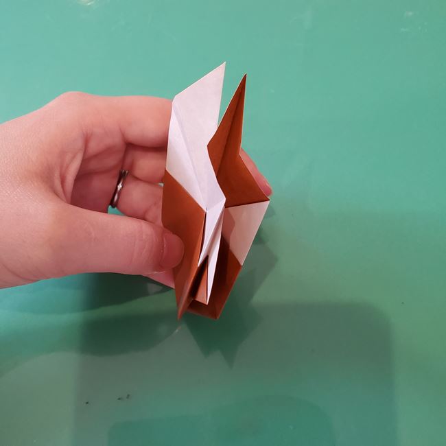 トナカイ 折り紙1枚で簡単につくる折り方作り方(26)