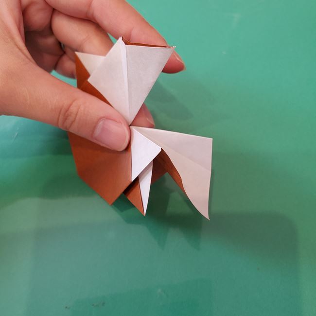 トナカイ 折り紙1枚で簡単につくる折り方作り方(27)