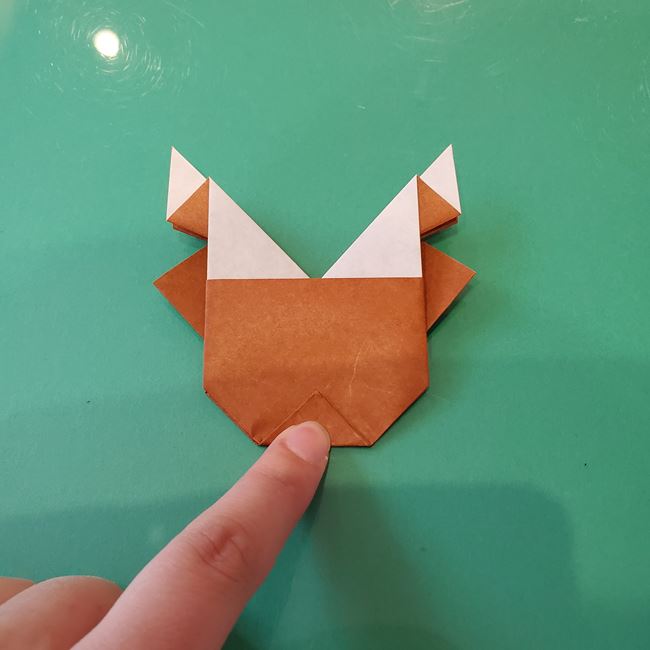 トナカイ 折り紙1枚で簡単につくる折り方作り方(30)