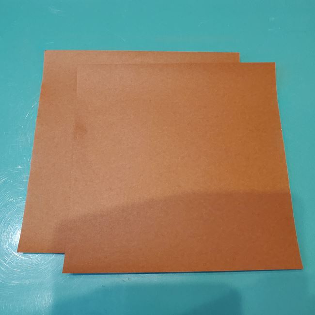 トナカイ全身の折り紙｜必要な材料と道具(1)