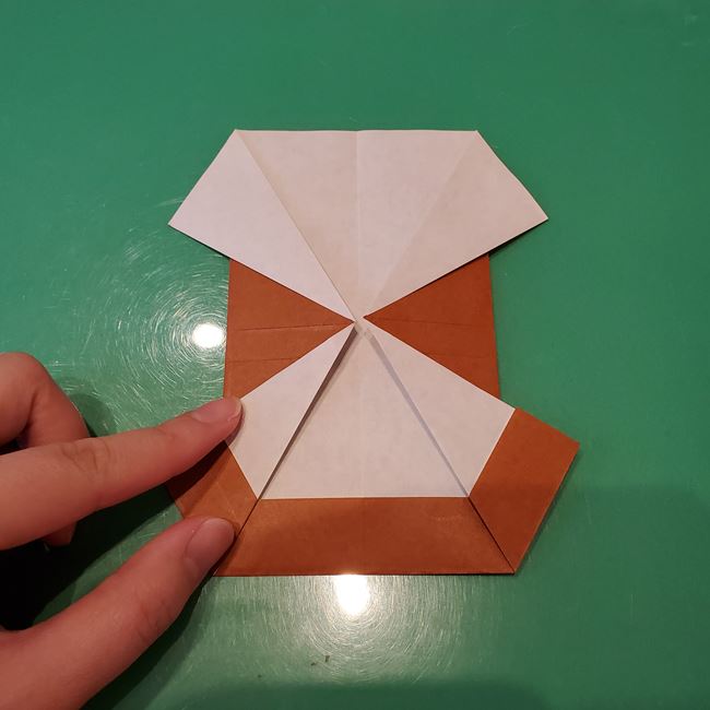 トナカイ全身の折り紙｜折り方作り方②体(13)
