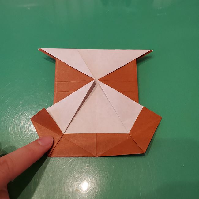 トナカイ全身の折り紙｜折り方作り方②体(19)