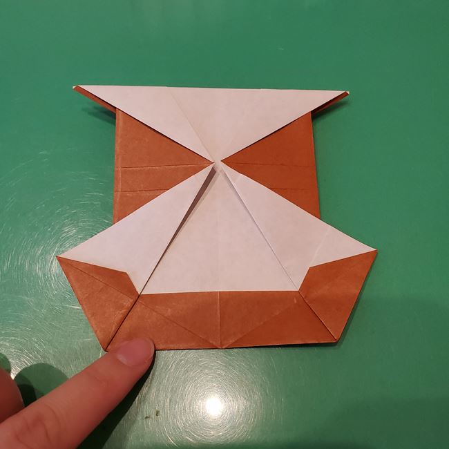 トナカイ全身の折り紙｜折り方作り方②体(23)