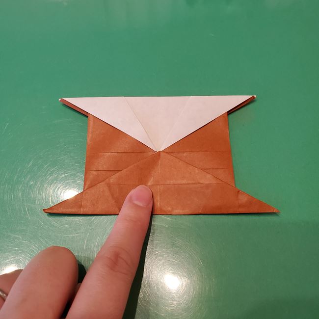トナカイ全身の折り紙｜折り方作り方②体(25)