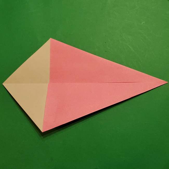 ミニーちゃんのリボンの折り紙 折り方作り方 (4)