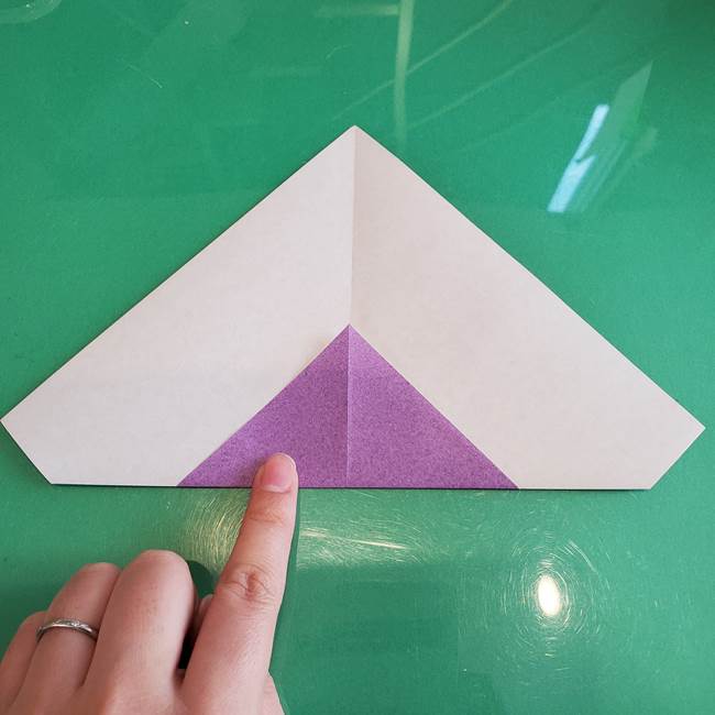 三角帽子の折り方作り方(7)