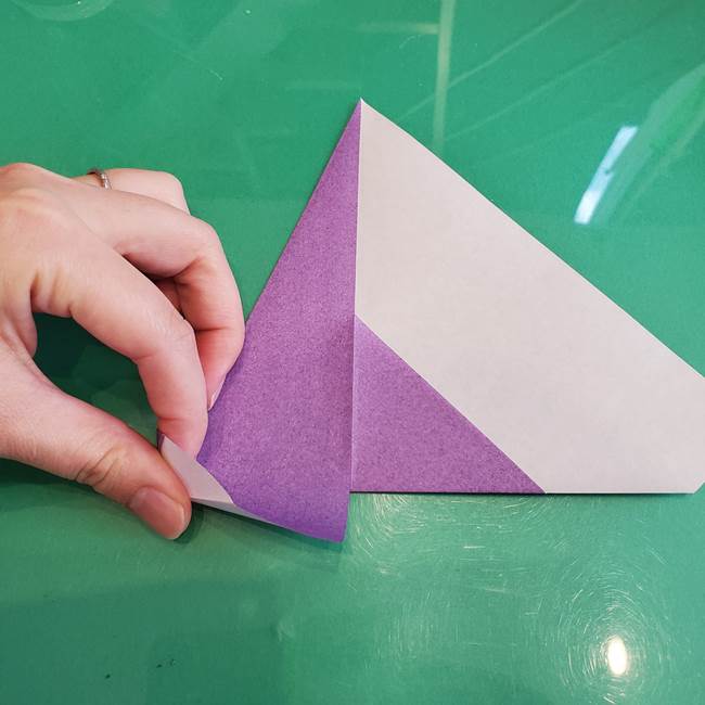 三角帽子の折り方作り方(9)