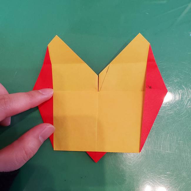 折り紙 クリスマスのベルとリボンの折り方作り方②形(10)