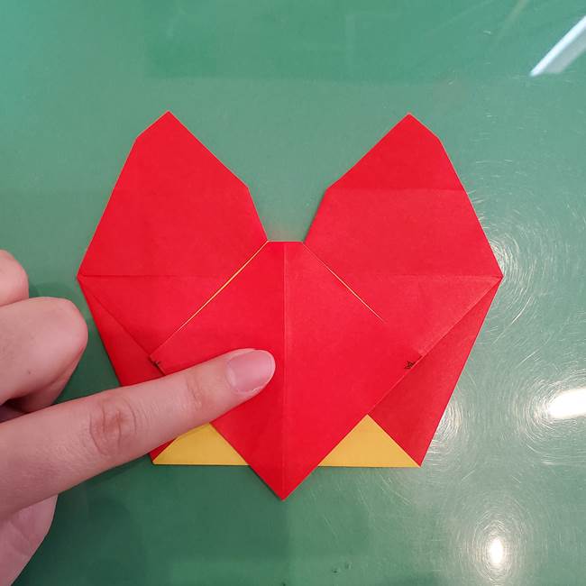 折り紙 クリスマスのベルとリボンの折り方作り方②形(13)