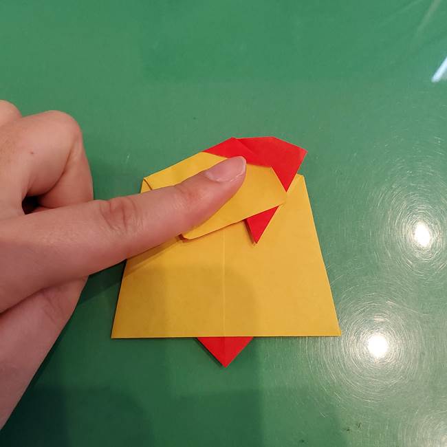 折り紙 クリスマスのベルとリボンの折り方作り方②形(19)