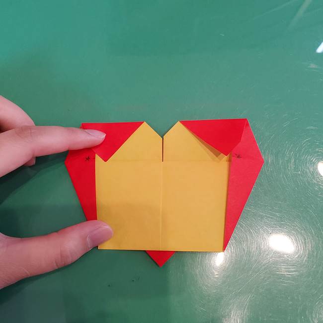 折り紙 クリスマスのベルとリボンの折り方作り方②形(9)