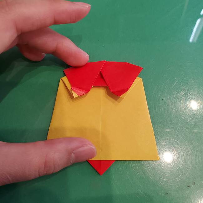 折り紙 クリスマスのベルとリボンの折り方作り方③リボン(1)