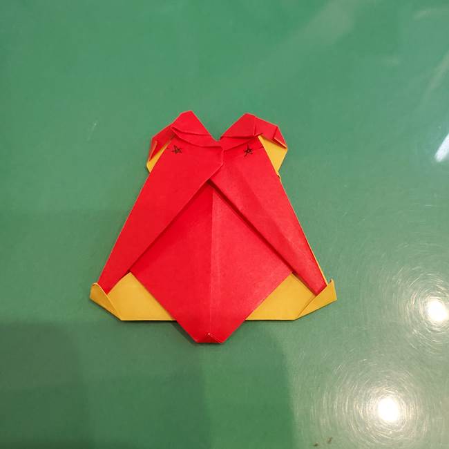 折り紙 クリスマスのベルとリボンの折り方作り方③リボン(11)