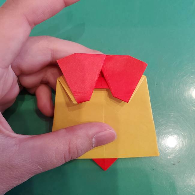 折り紙 クリスマスのベルとリボンの折り方作り方③リボン(2)