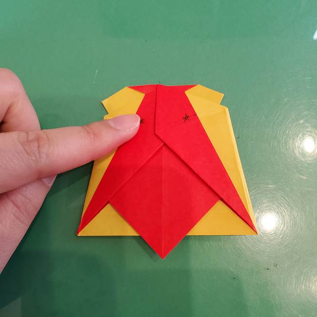 折り紙 クリスマスのベルとリボンの折り方作り方③リボン(3)