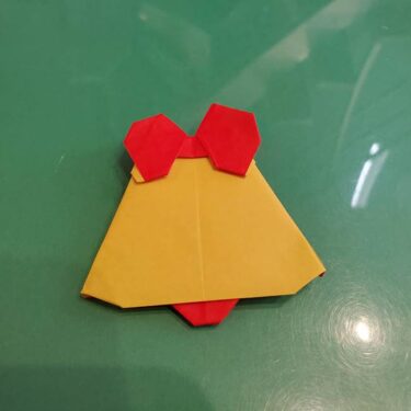 折り紙 クリスマスベルとリボンの折り方★一枚で全部できる作り方を動画付きで紹介！