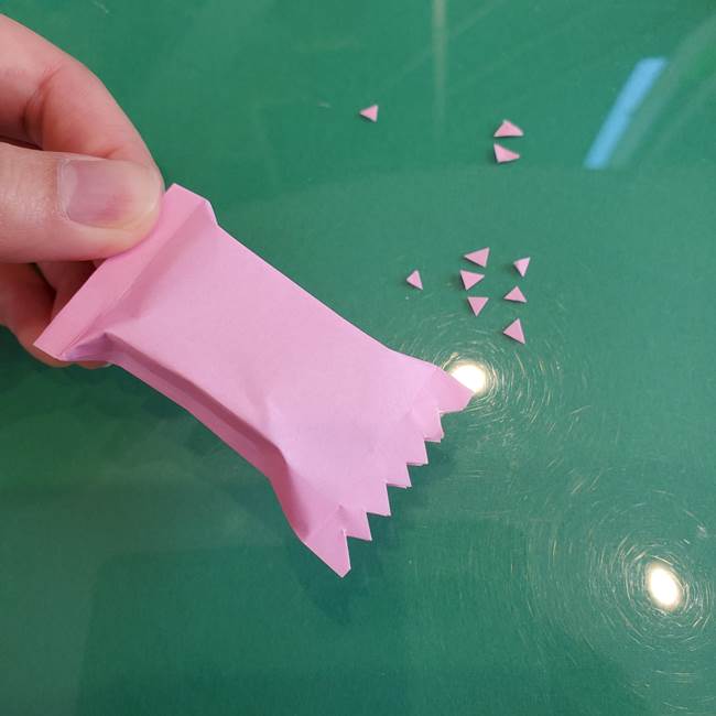 折り紙で飴を立体的につくる折り方作り方(21)