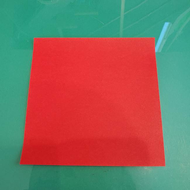 折り紙のろうそく 立体的な折り方作り方【画像】①土台1(1)