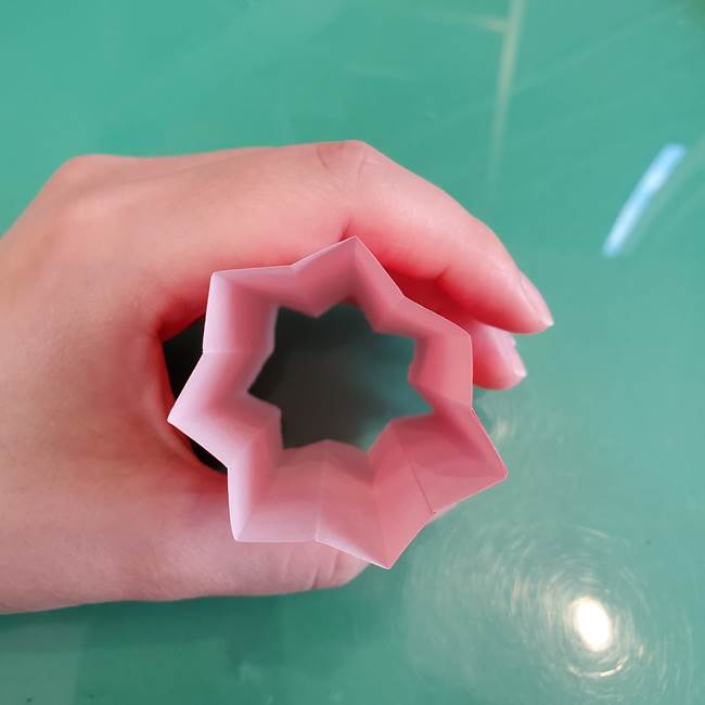 折り紙のろうそく 立体的な折り方作り方【画像】①土台1(16)