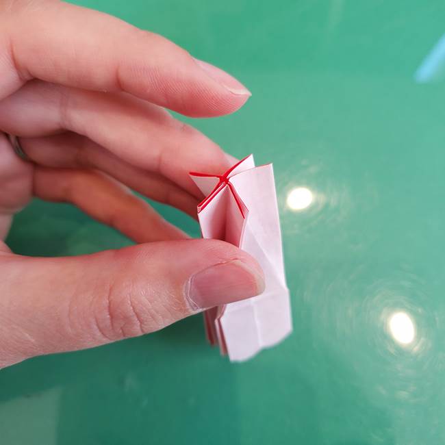 折り紙のろうそく 立体的な折り方作り方【画像】②土台2(29)