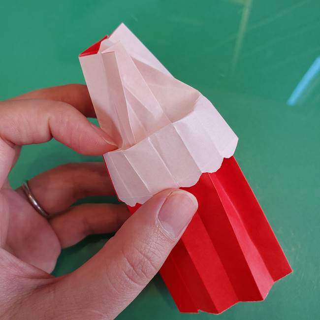 折り紙のろうそく 立体的な折り方作り方【画像】④完成(5)