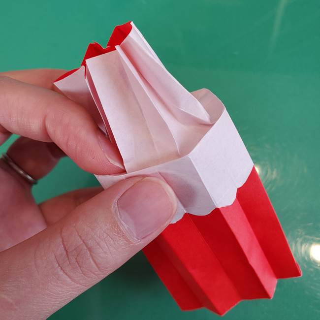 折り紙のろうそく 立体的な折り方作り方【画像】④完成(6)