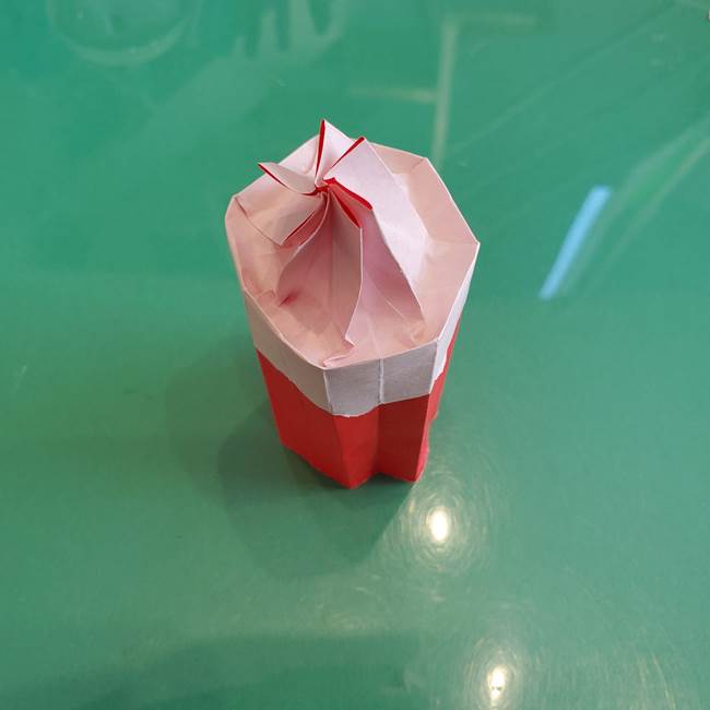 折り紙のろうそく 立体的な折り方作り方【画像】④完成(7)