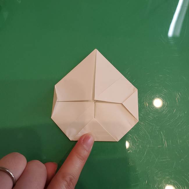 折り紙の雪だるまミッキーの折り方作り方②体(4)