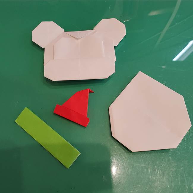 折り紙の雪だるまミッキーの折り方作り方④完成(1)