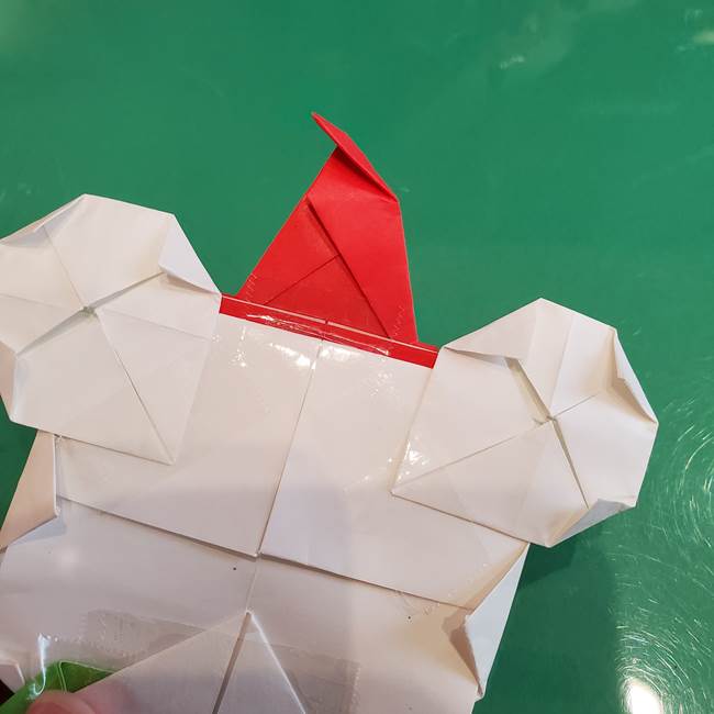 折り紙の雪だるまミッキーの折り方作り方④完成(10)
