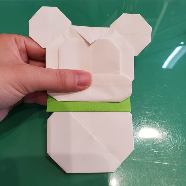 折り紙の雪だるまミッキーの折り方作り方④完成(4)