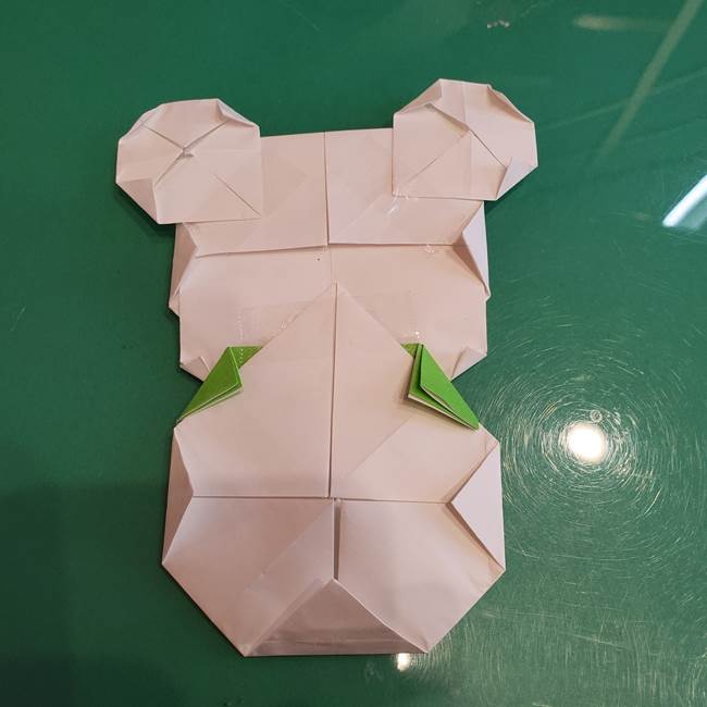 折り紙の雪だるまミッキーの折り方作り方④完成(6)