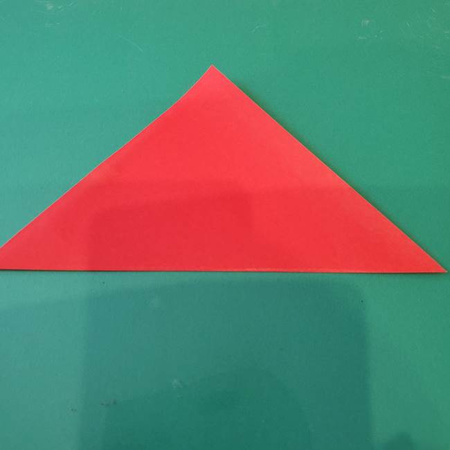 袋を持ったサンタの折り紙 折り方作り方【折り図】①サンタ(2)