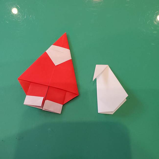 袋を持ったサンタの折り紙 折り方作り方【折り図】③完成(1)