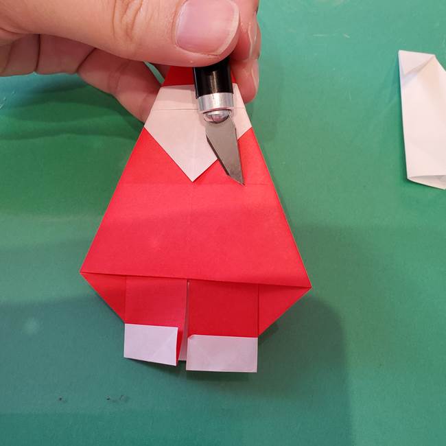 袋を持ったサンタの折り紙 折り方作り方【折り図】③完成(3)