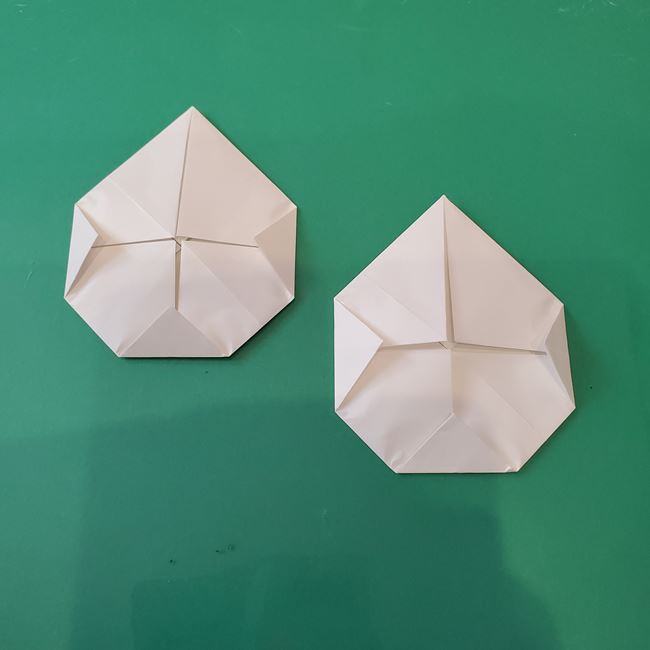 雪だるまの折り紙 3歳児の子どもでも簡単な折り方作り方(10)